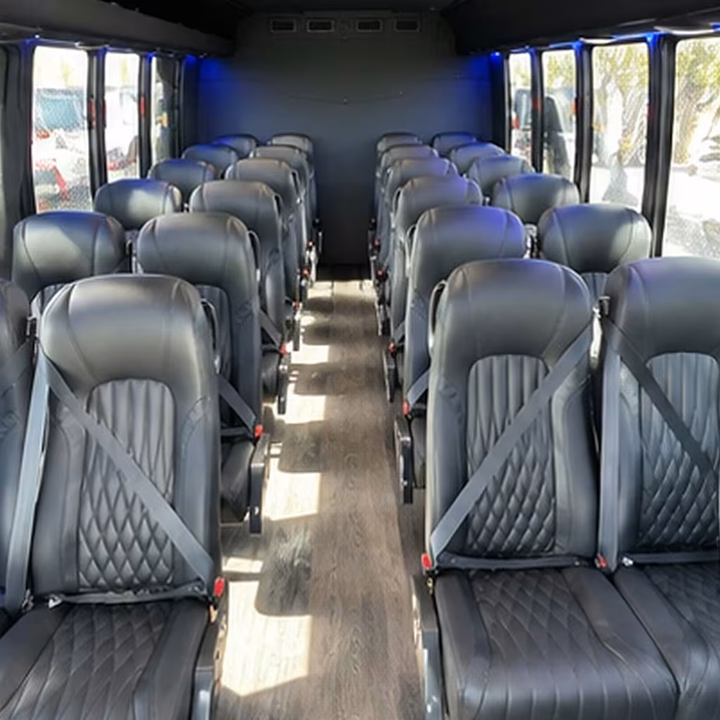 25 passenger minibus interior
