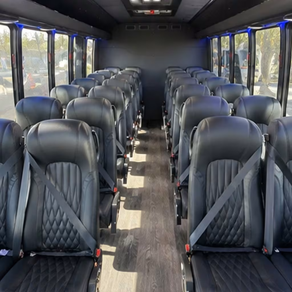 28 passenger minibus interior