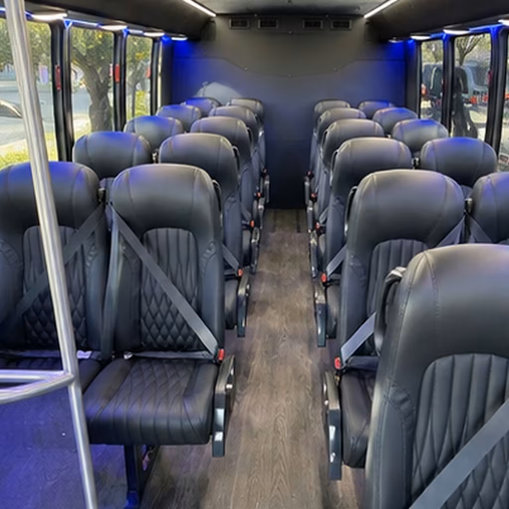 30 passenger minibus inside